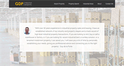 Desktop Screenshot of gdpindustrialproperty.co.za
